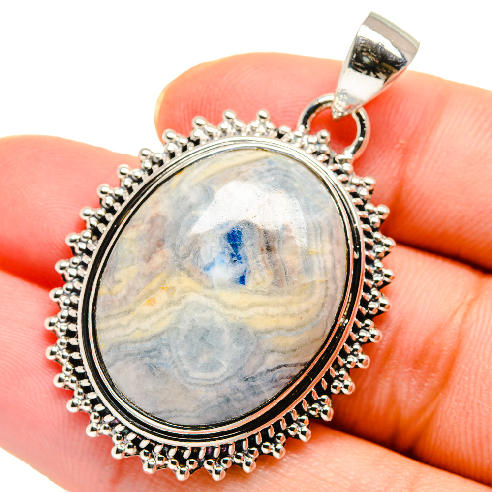 Blue Scheelite Pendants handcrafted by Anasilvercos - PD17604