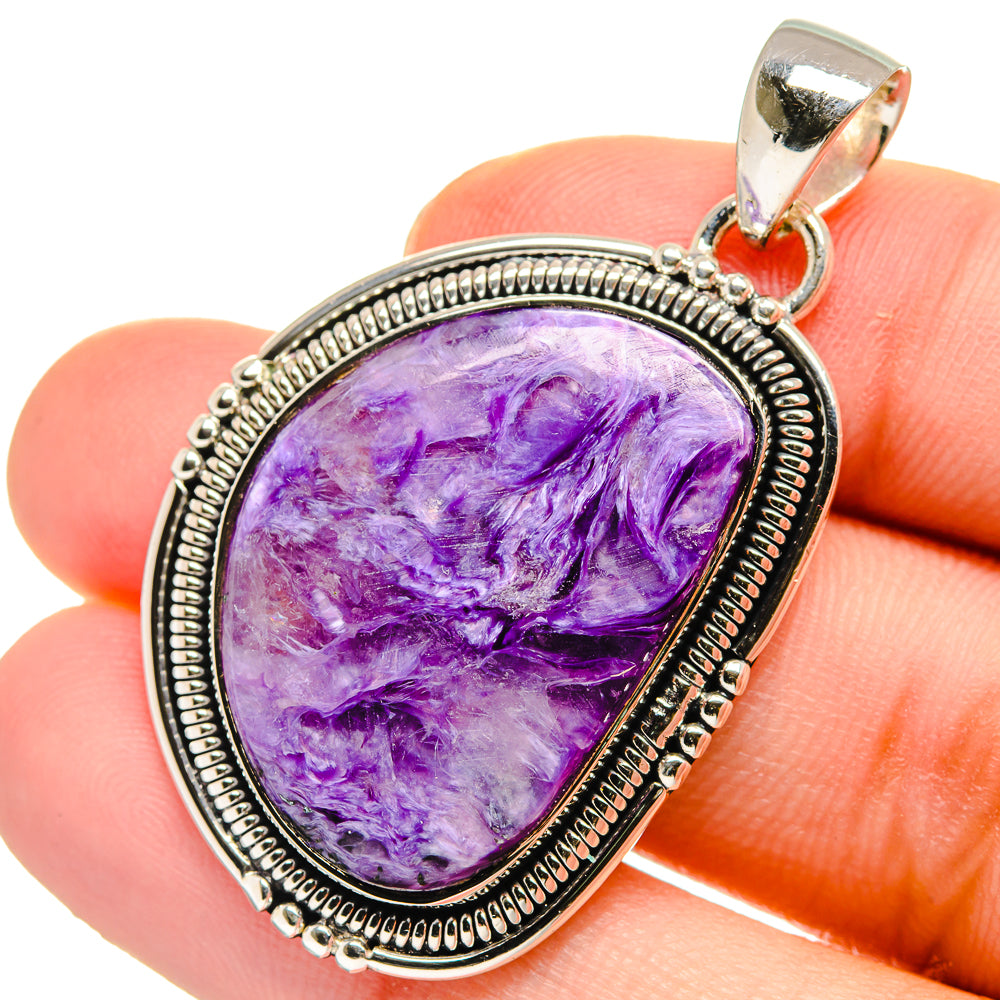 Charoite Pendants handcrafted by Anasilvercos - PD17605