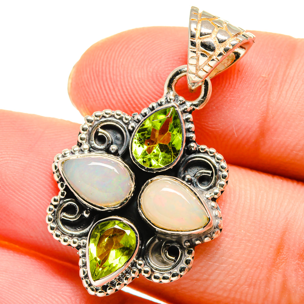 Ethiopian Opal Pendants handcrafted by Anasilvercos - PD17611