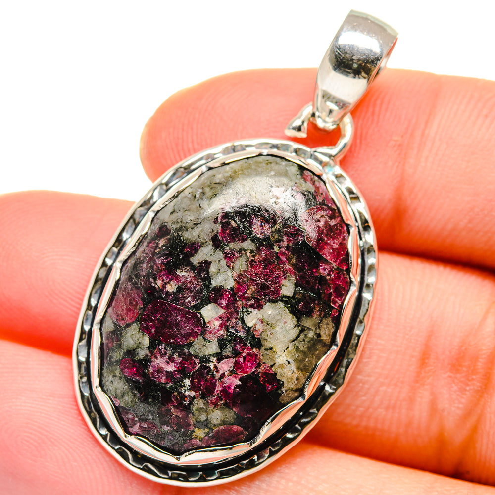 Russian Eudialyte Pendants handcrafted by Anasilvercos - PD17622
