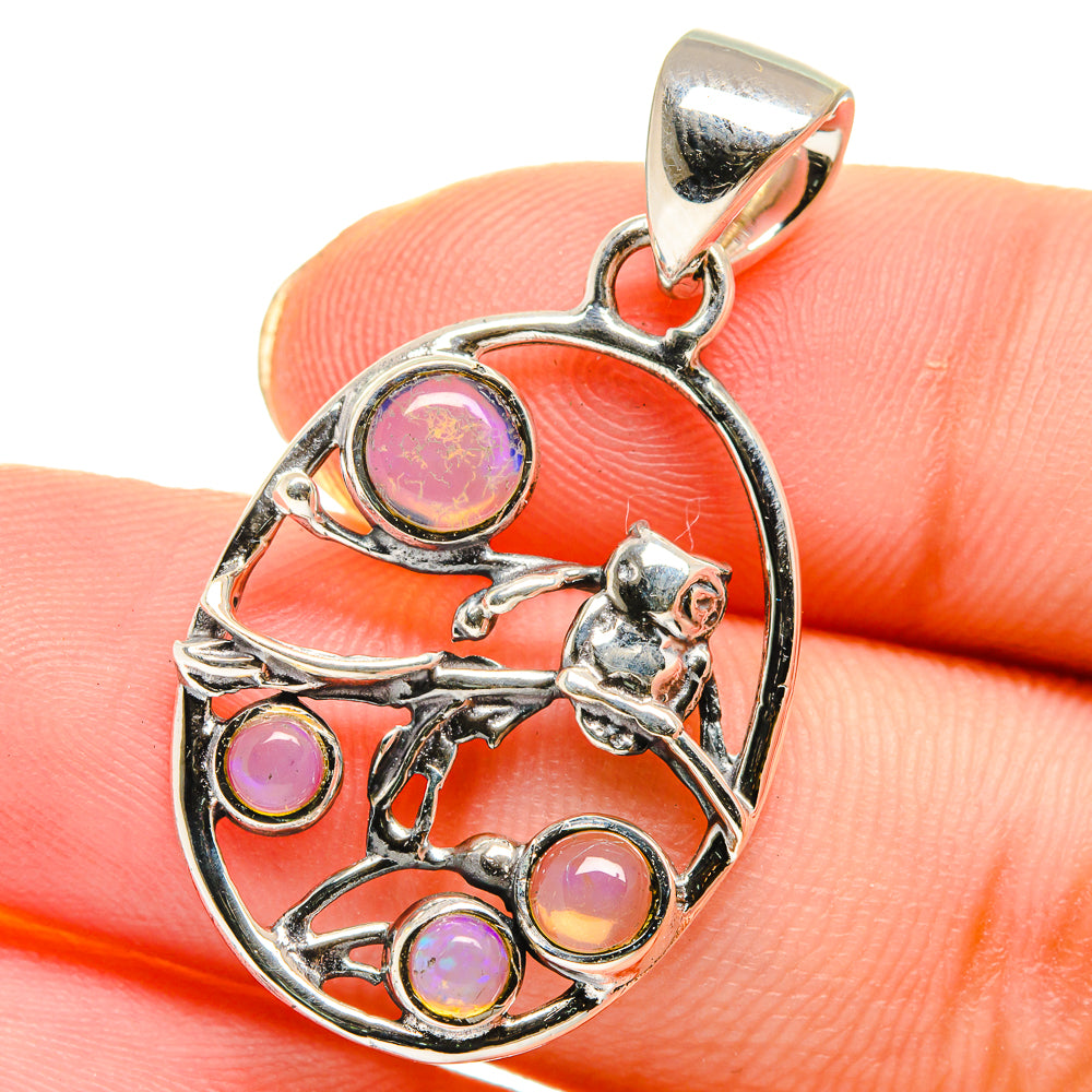 Ethiopian Opal Pendants handcrafted by Anasilvercos - PD17624