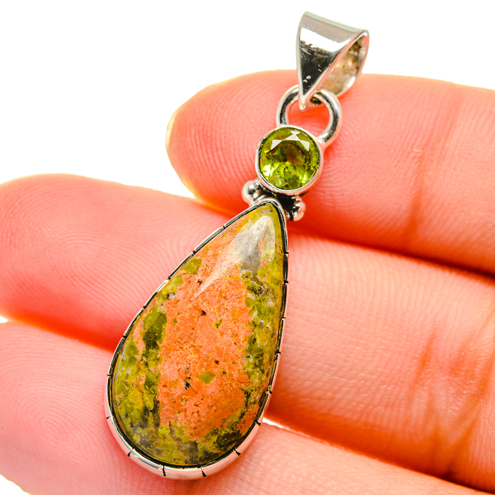 Unakite Pendants handcrafted by Anasilvercos - PD17626