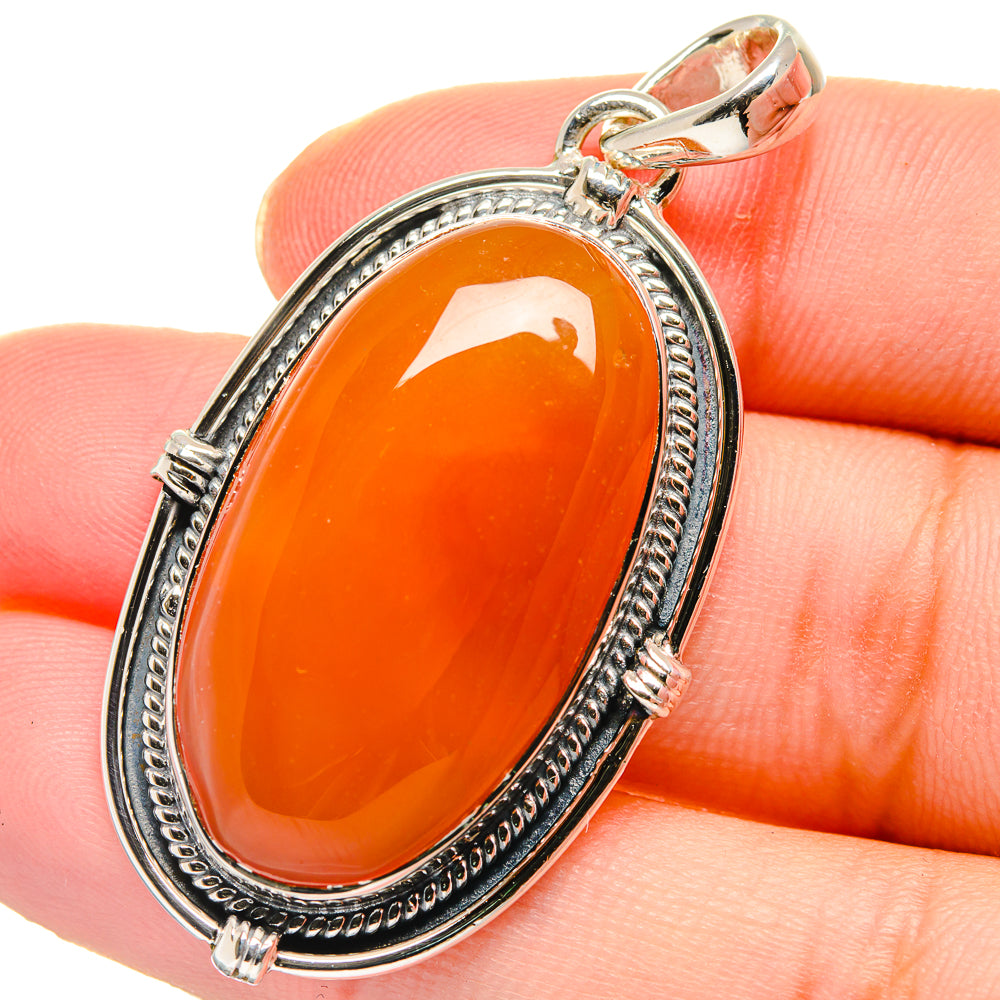 Carnelian Pendants handcrafted by Anasilvercos - PD17627
