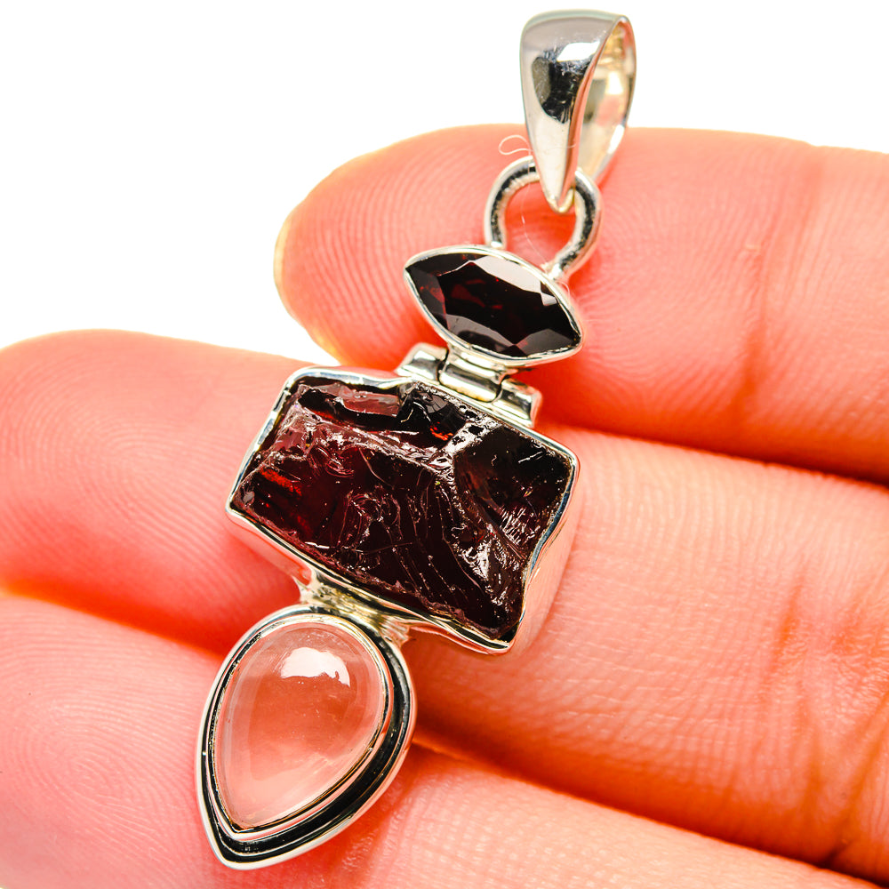 Garnet Pendants handcrafted by Anasilvercos - PD17629