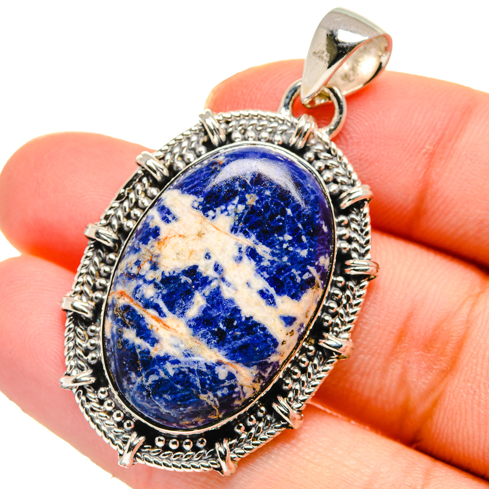 Sodalite Pendants handcrafted by Anasilvercos - PD17634