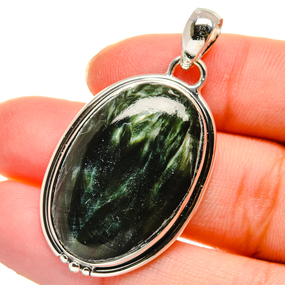 Seraphinite Pendants handcrafted by Anasilvercos - PD17641