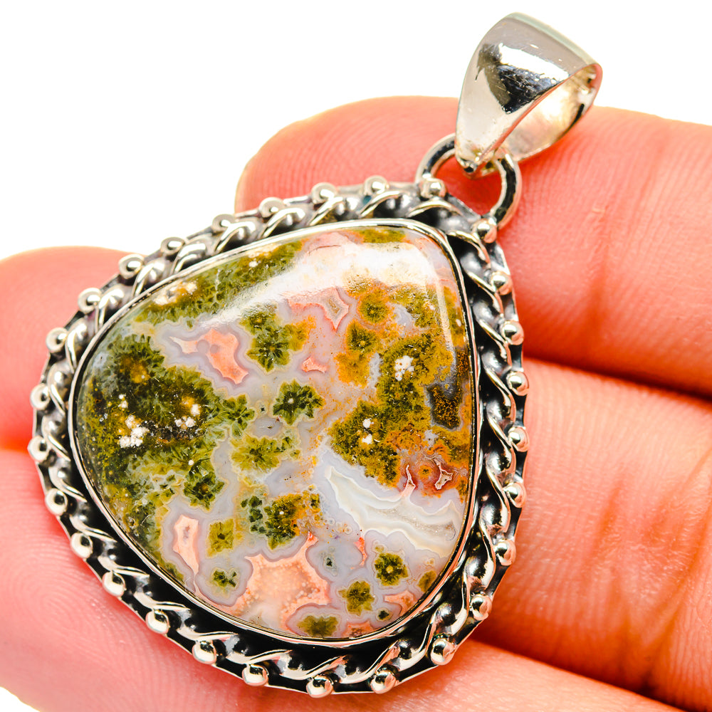 Ocean Jasper Pendants handcrafted by Anasilvercos - PD17644
