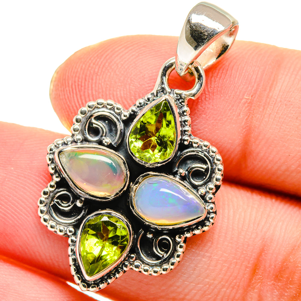 Ethiopian Opal Pendants handcrafted by Anasilvercos - PD17646