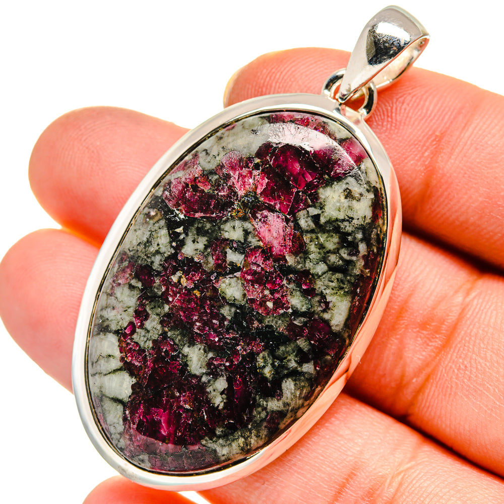 Russian Eudialyte Pendants handcrafted by Anasilvercos - PD17658