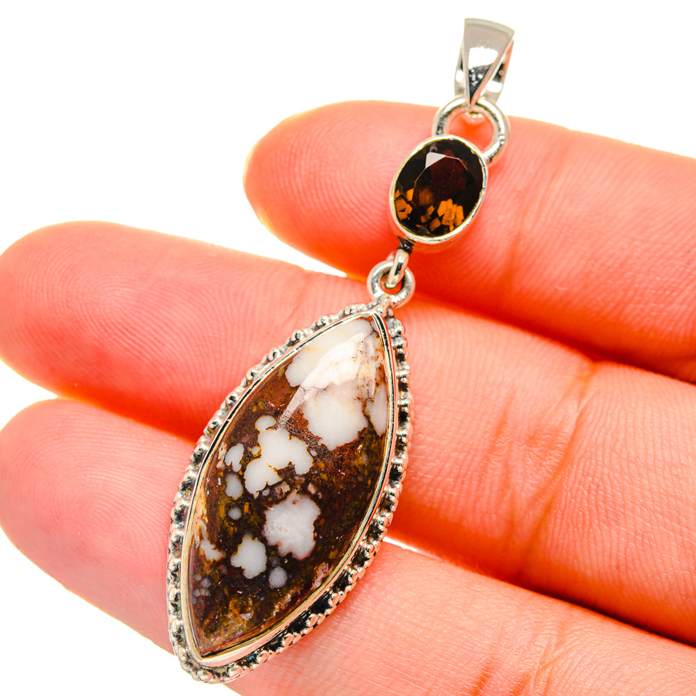 Peanut Wood Jasper Pendants handcrafted by Anasilvercos - PD17667