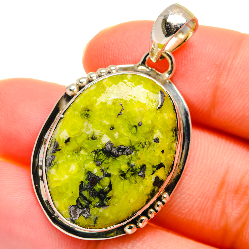 African Green Opal Pendants handcrafted by Anasilvercos - PD17668