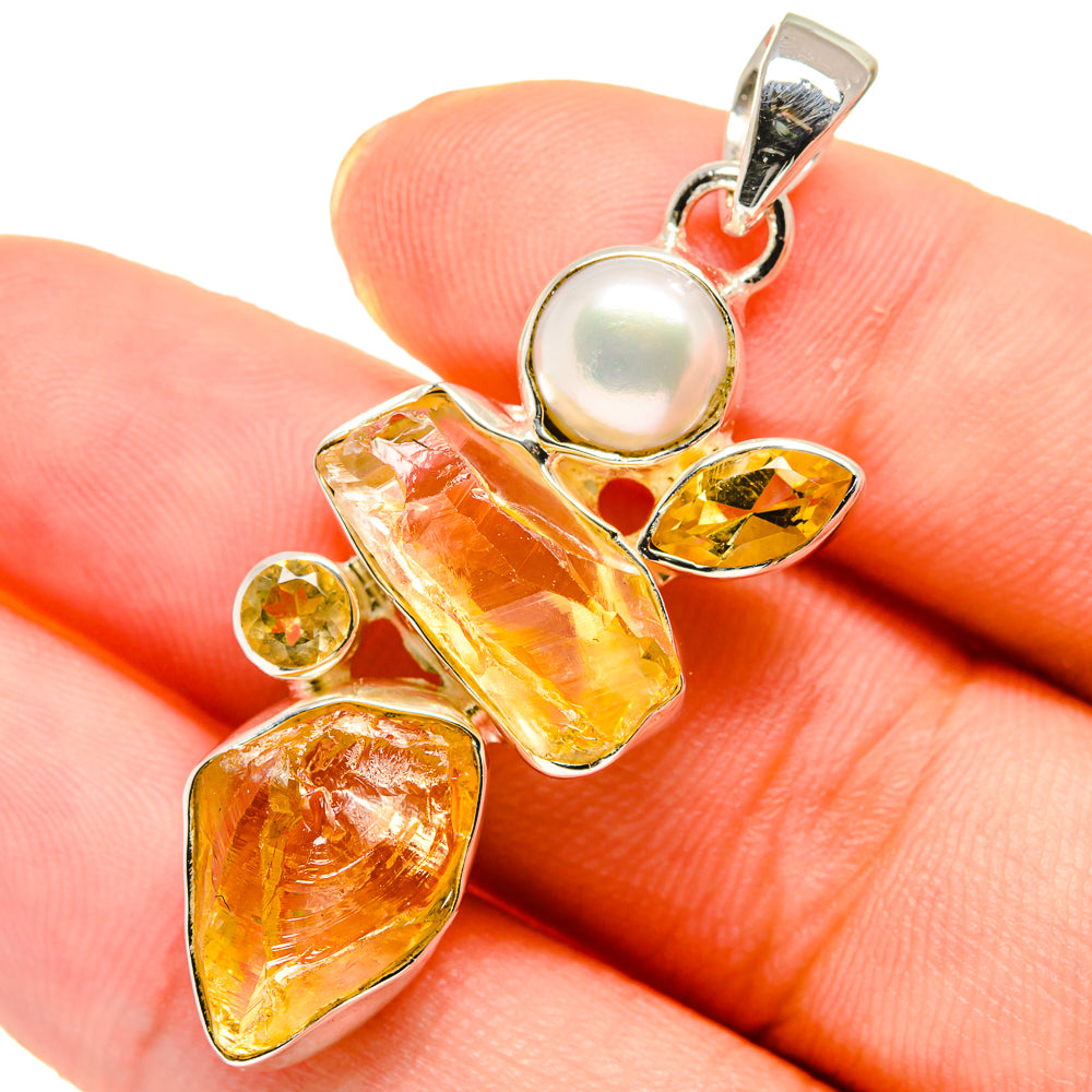Citrine Pendants handcrafted by Anasilvercos - PD17686