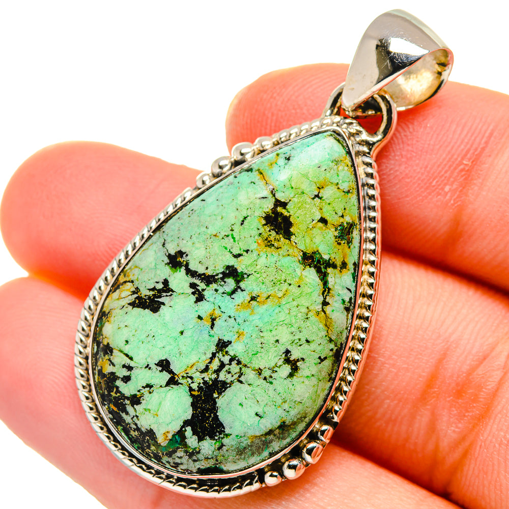 Tibetan Turquoise Pendants handcrafted by Anasilvercos - PD17691