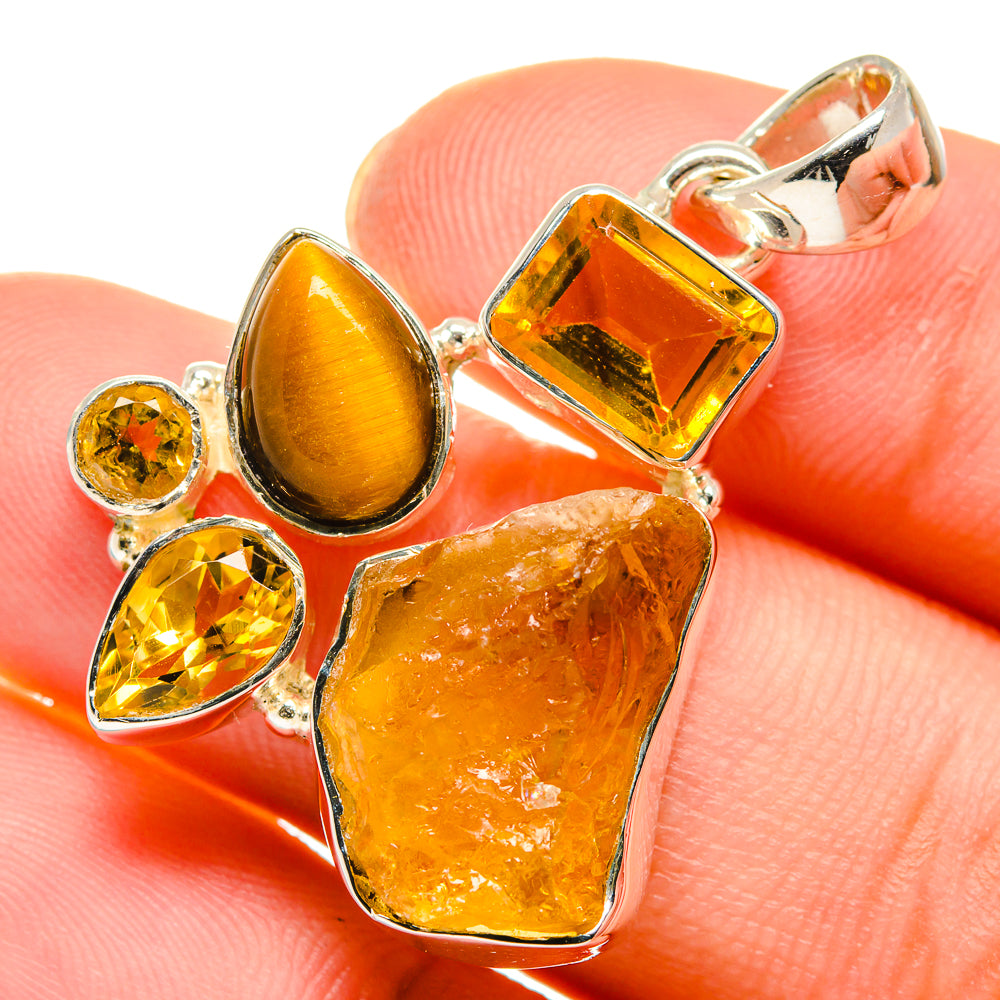 Citrine Pendants handcrafted by Anasilvercos - PD17696