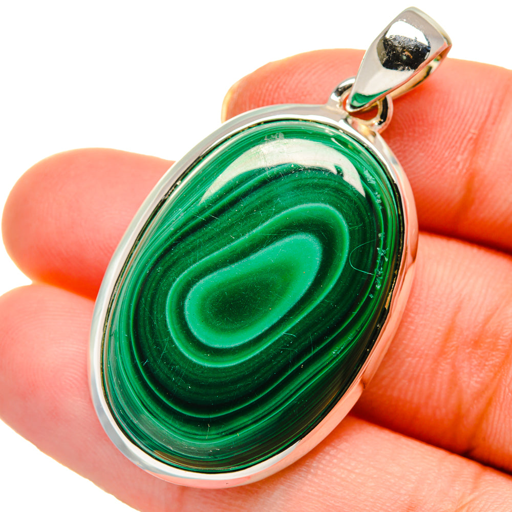 Malachite Pendants handcrafted by Anasilvercos - PD17706