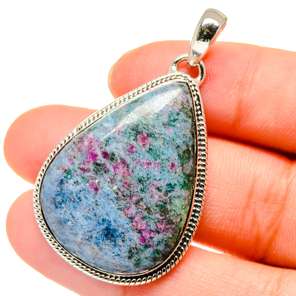 Ruby Fuchsite Pendants handcrafted by Anasilvercos - PD17724