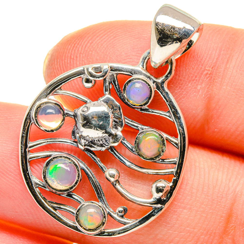 Ethiopian Opal Pendants handcrafted by Anasilvercos - PD17735