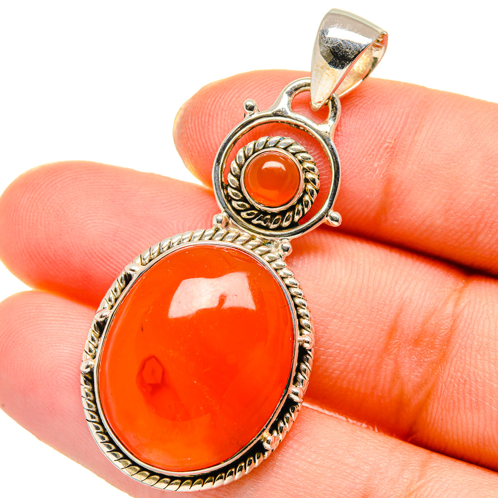 Carnelian Pendants handcrafted by Anasilvercos - PD17737