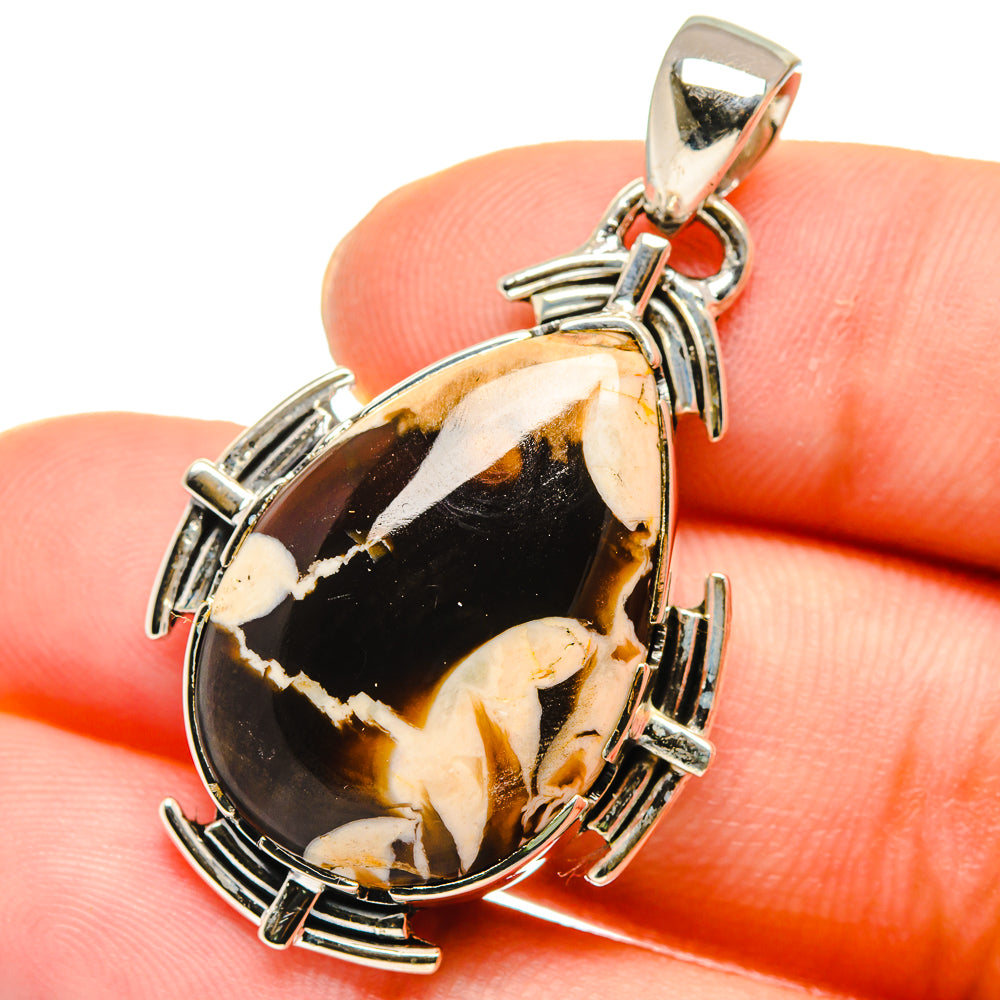 Peanut Wood Jasper Pendants handcrafted by Anasilvercos - PD17738