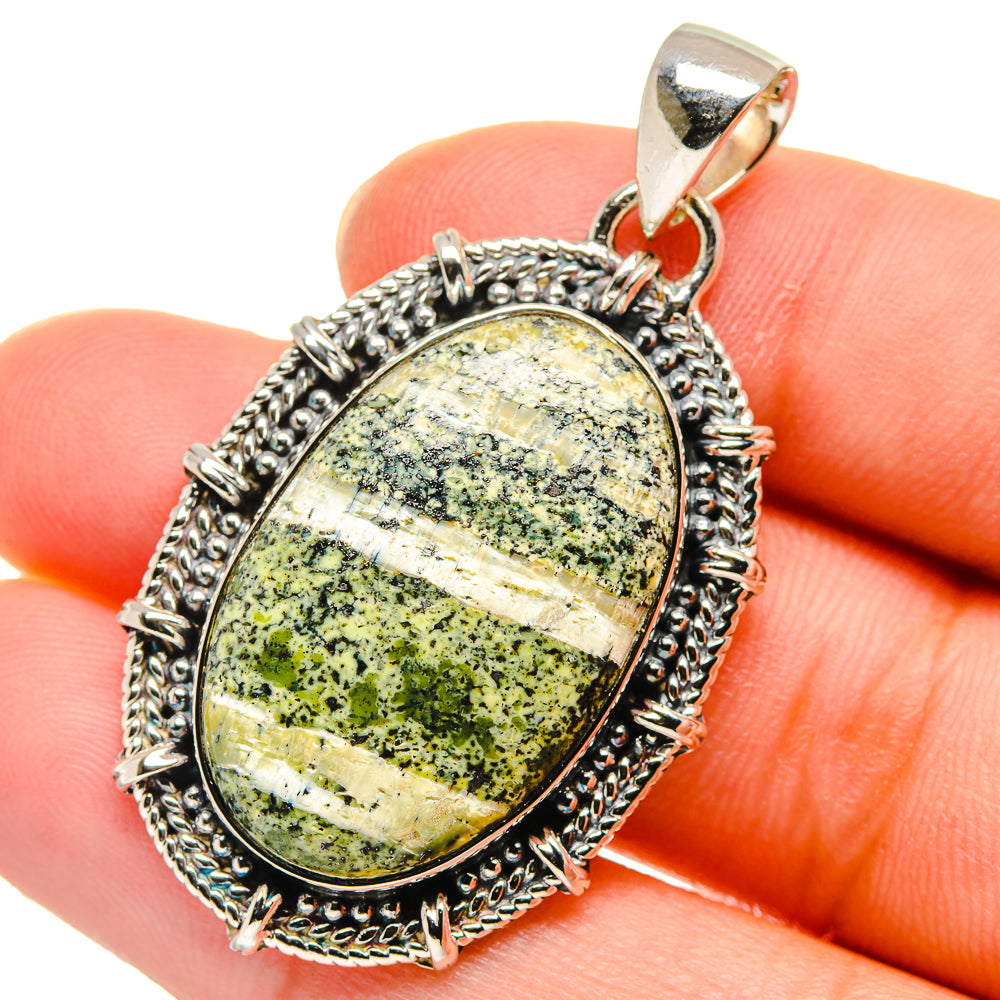 Lizard Jasper Pendants handcrafted by Anasilvercos - PD17742