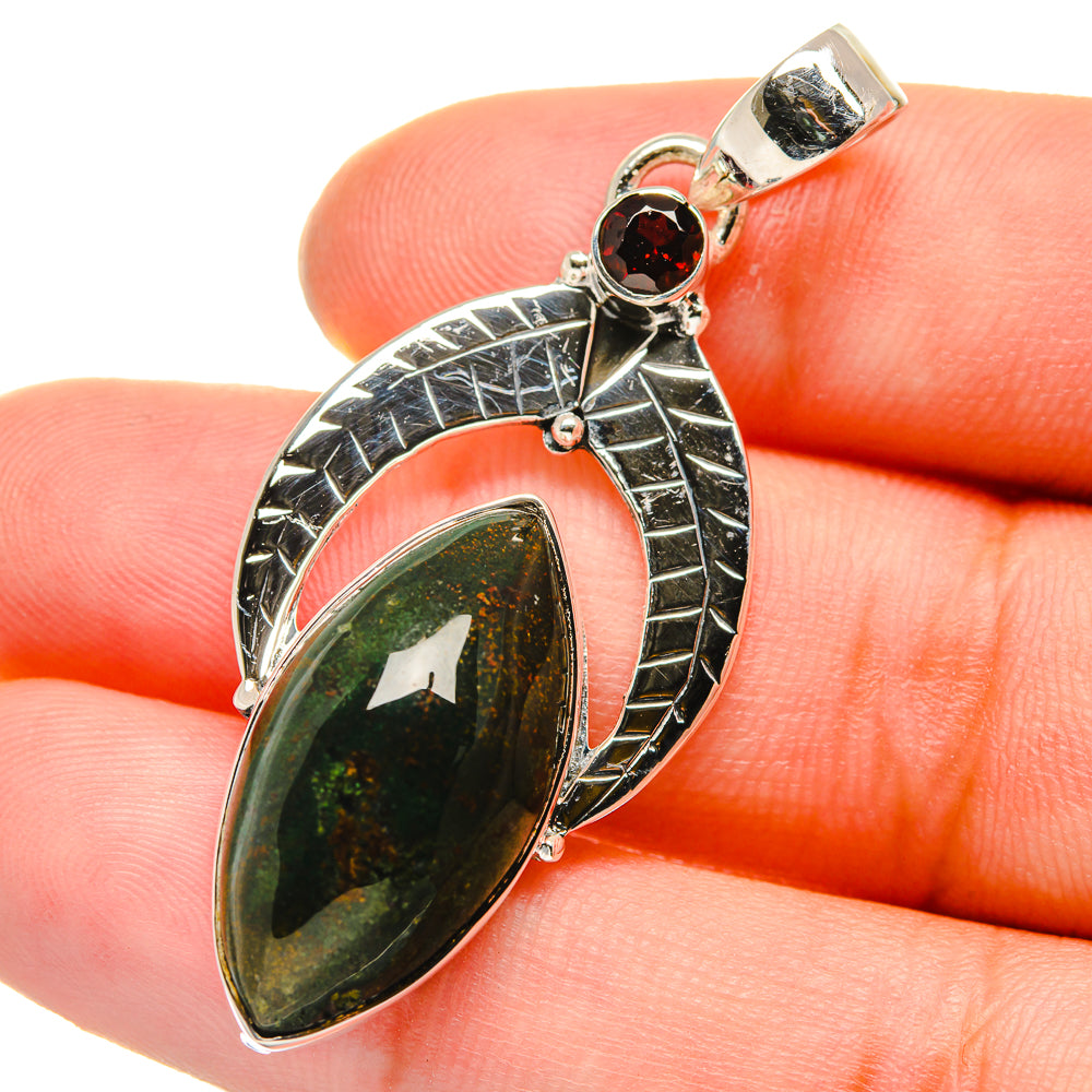 Bloodstone Pendants handcrafted by Anasilvercos - PD17746