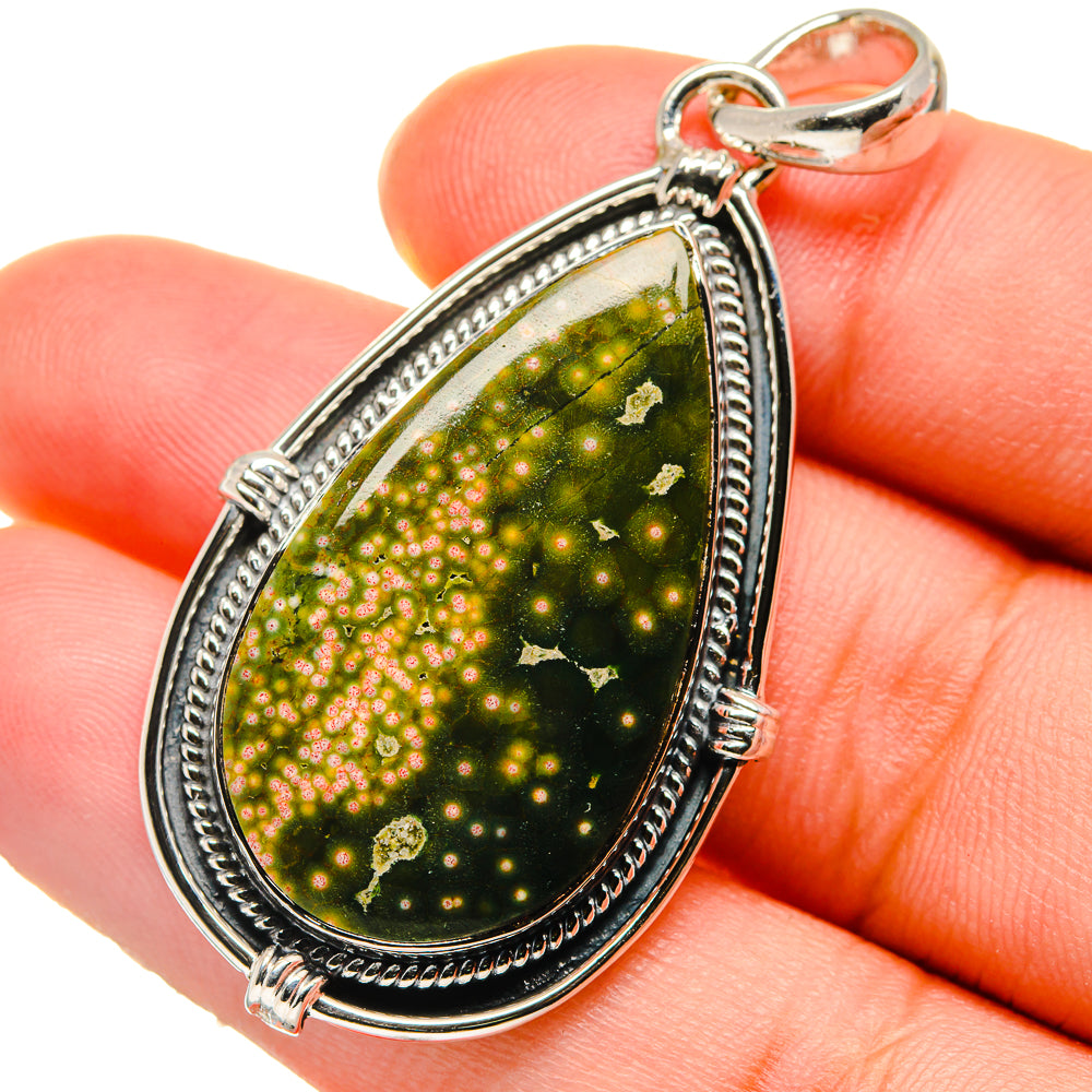 Ocean Jasper Pendants handcrafted by Anasilvercos - PD17749