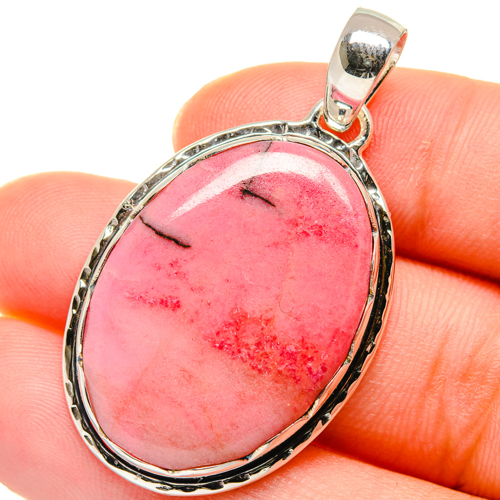 Rhodonite Pendants handcrafted by Anasilvercos - PD17751
