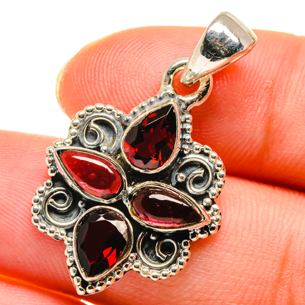 Garnet Pendants handcrafted by Anasilvercos - PD17753