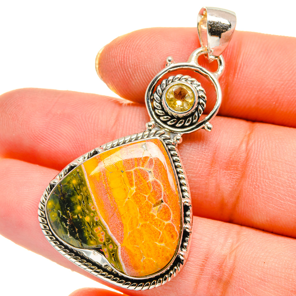 Ocean Jasper Pendants handcrafted by Anasilvercos - PD17756