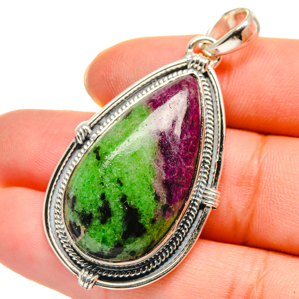 Ruby Zoisite Pendants handcrafted by Anasilvercos - PD17757