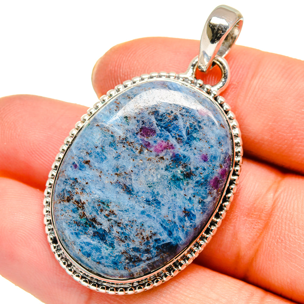 Ruby Fuchsite Pendants handcrafted by Anasilvercos - PD17758