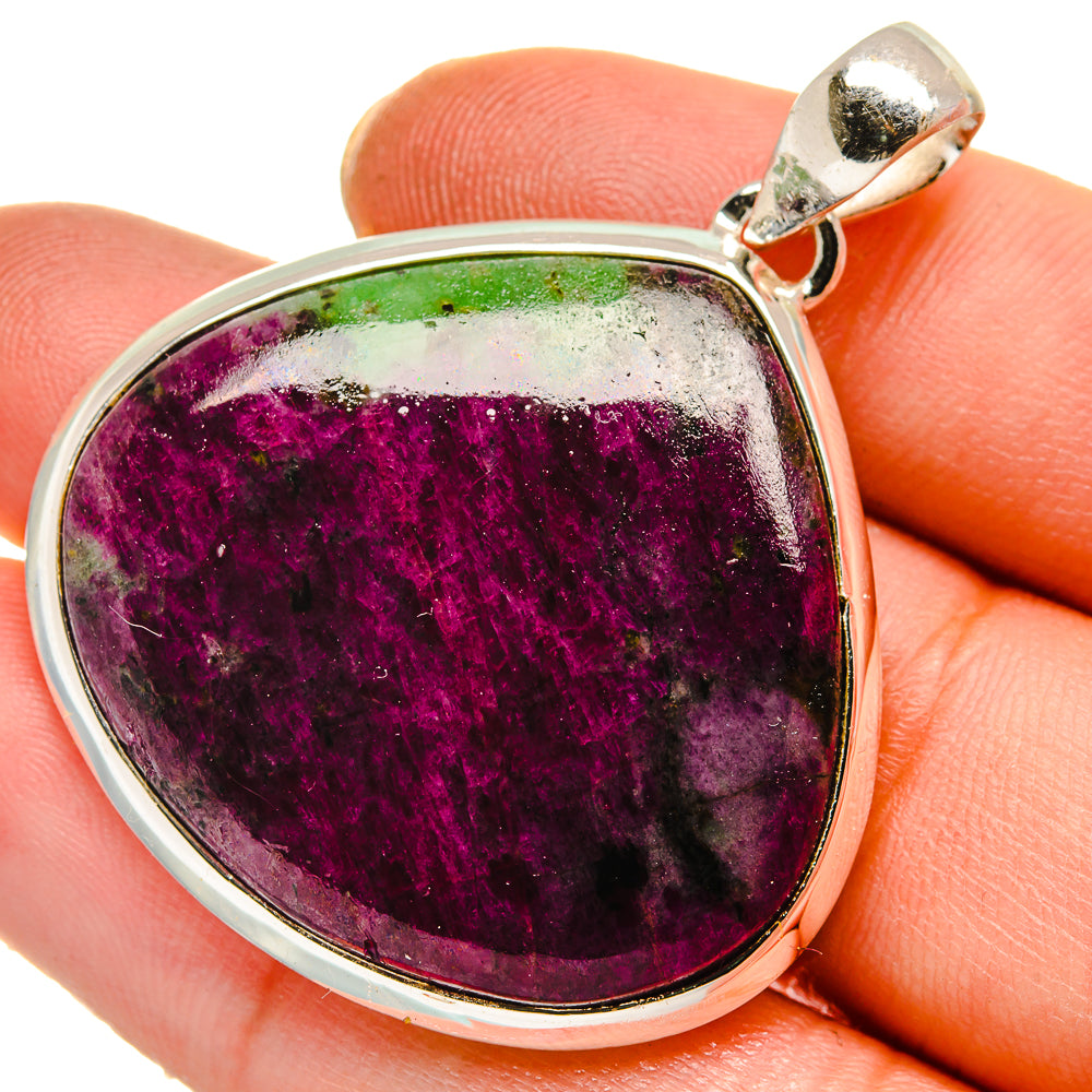 Ruby Zoisite Pendants handcrafted by Anasilvercos - PD17762
