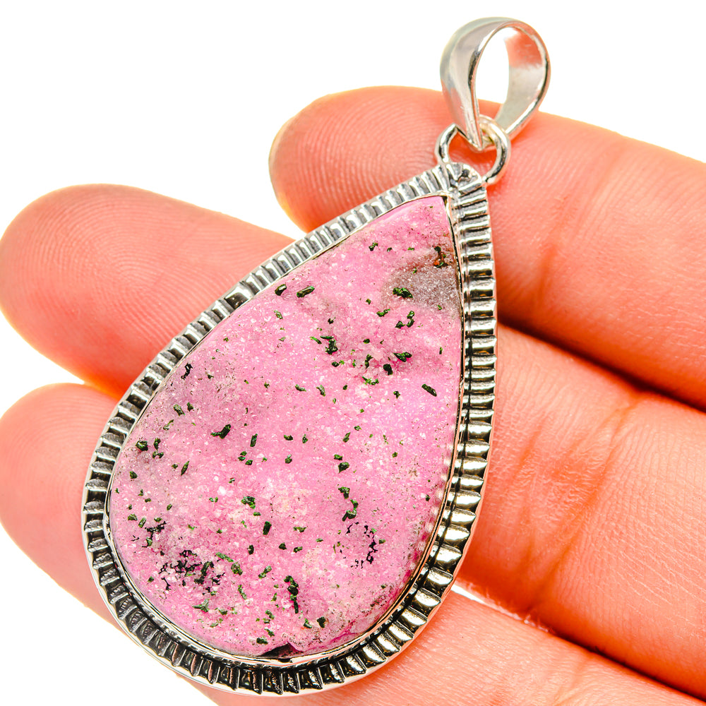 Cobalto Calcite Druzy Pendants handcrafted by Anasilvercos - PD17765