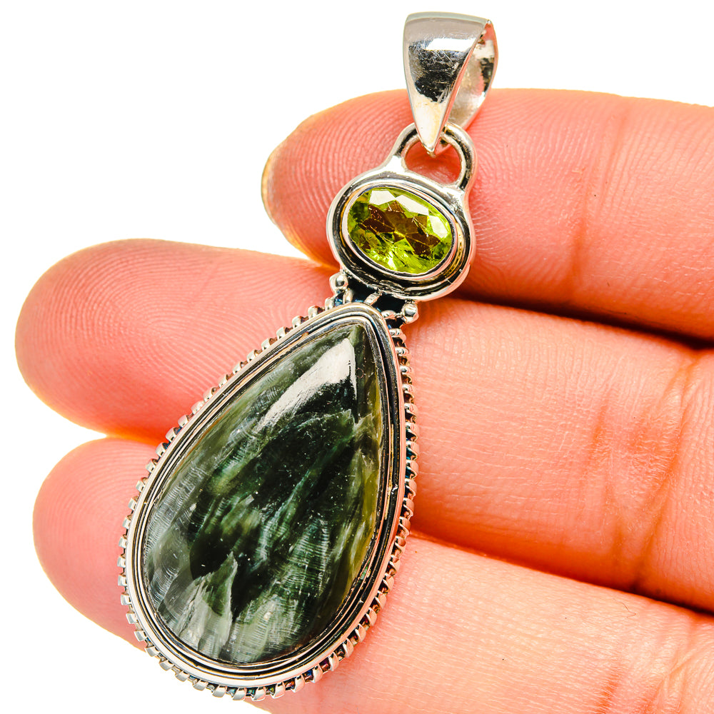 Seraphinite Pendants handcrafted by Anasilvercos - PD17774