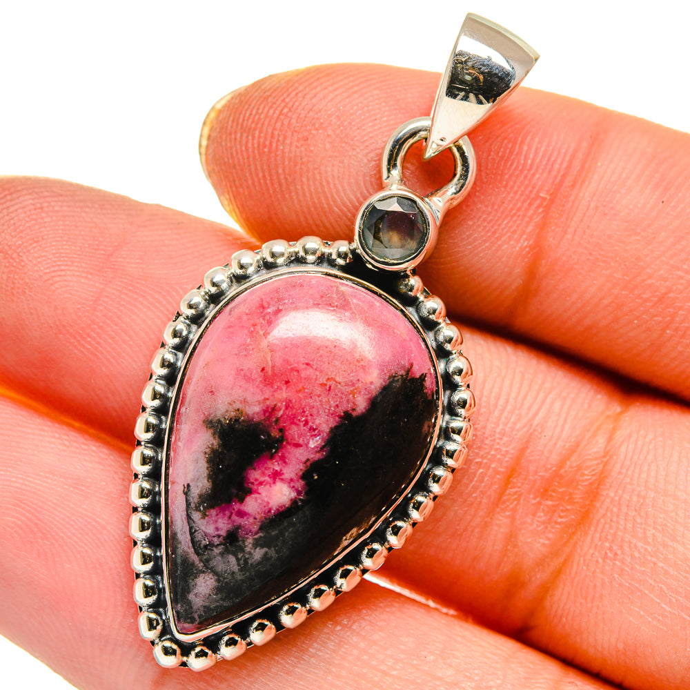 Rhodonite Pendants handcrafted by Anasilvercos - PD17782