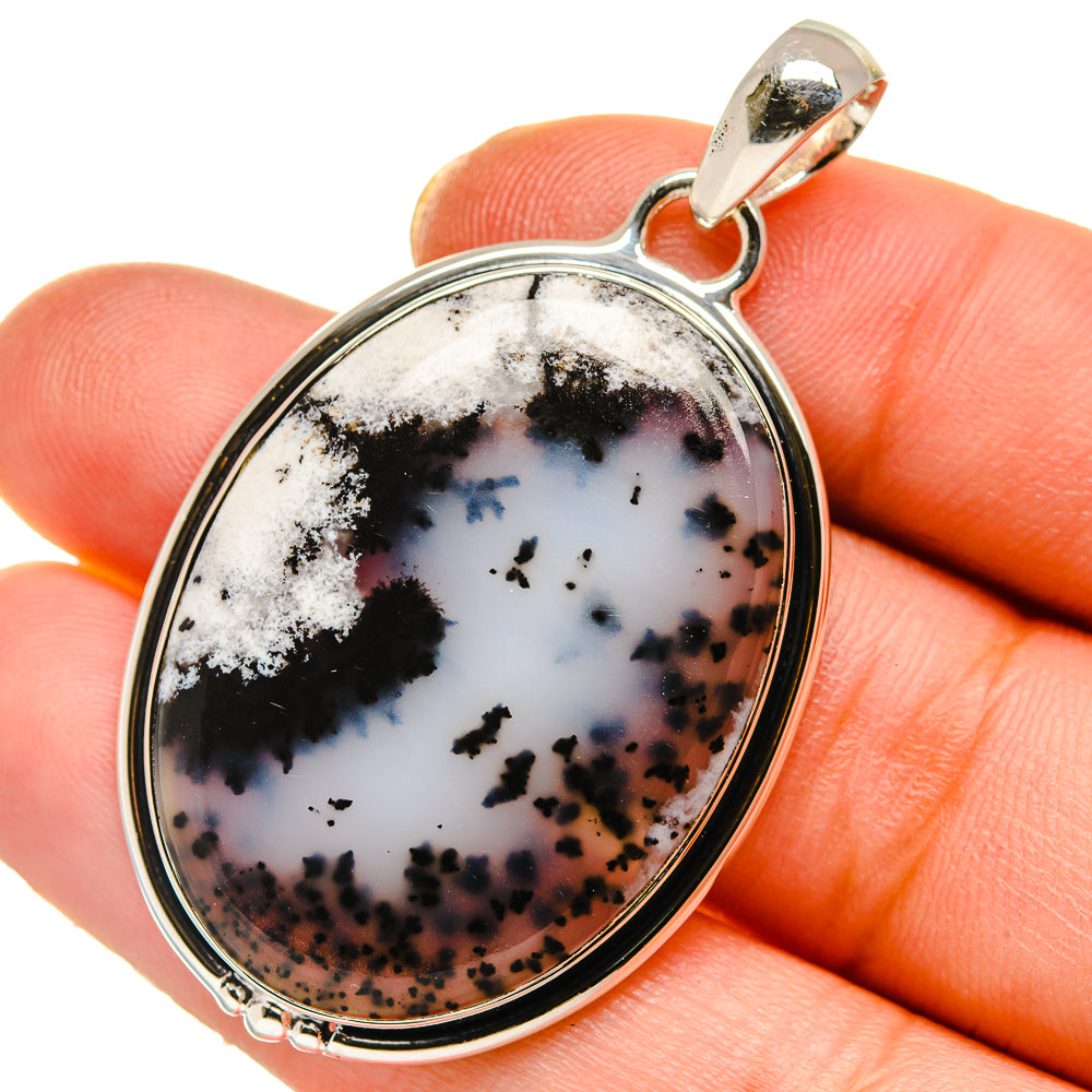 Dendritic Opal Pendants handcrafted by Anasilvercos - PD17783