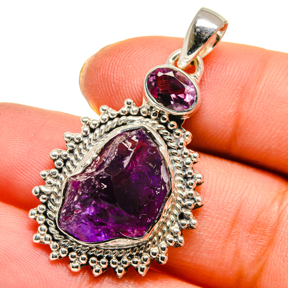 Amethyst Pendants handcrafted by Anasilvercos - PD17785