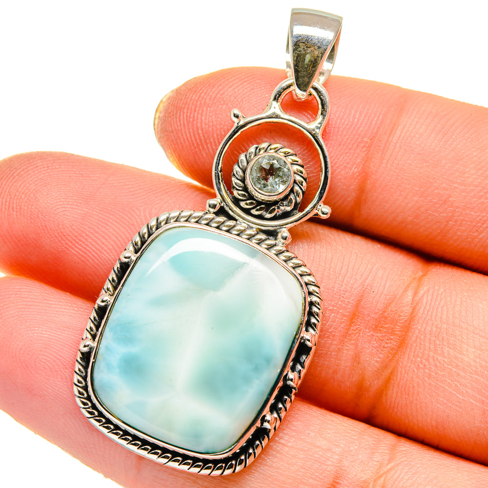 Larimar Pendants handcrafted by Anasilvercos - PD17793
