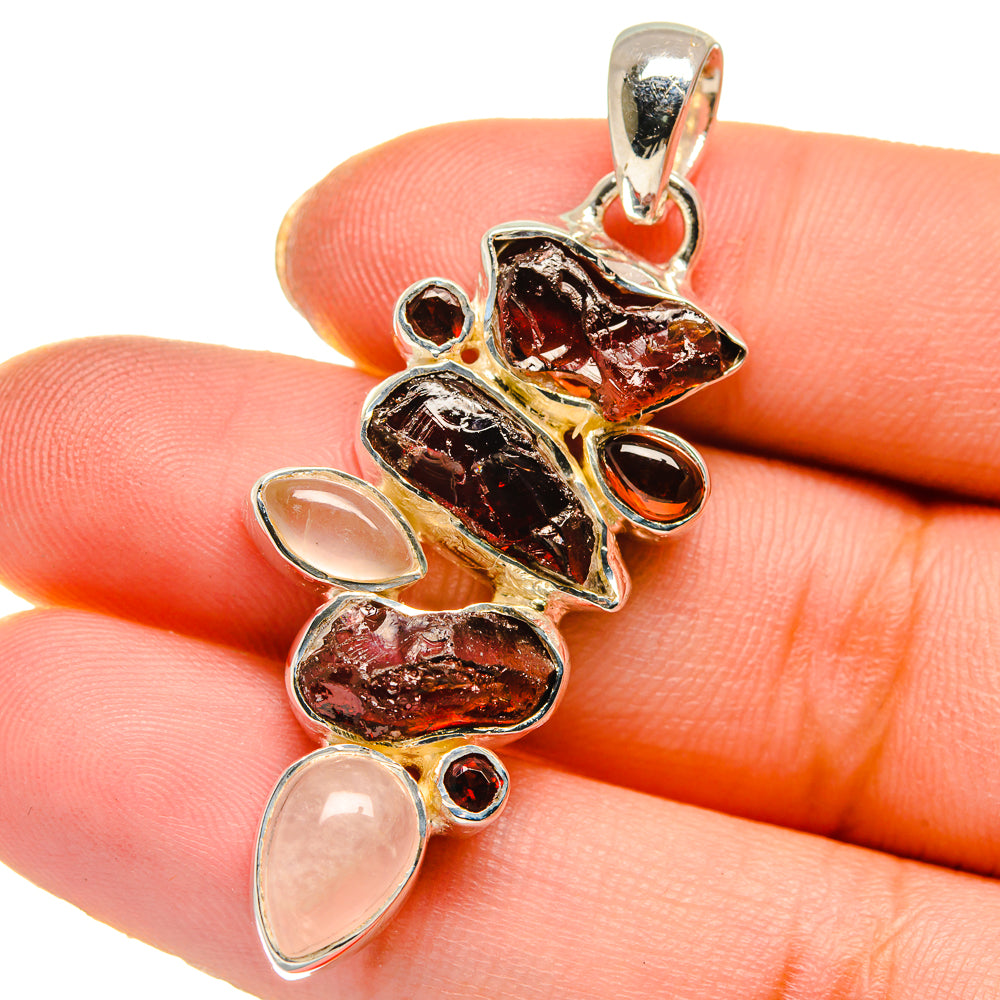 Garnet Pendants handcrafted by Anasilvercos - PD17794
