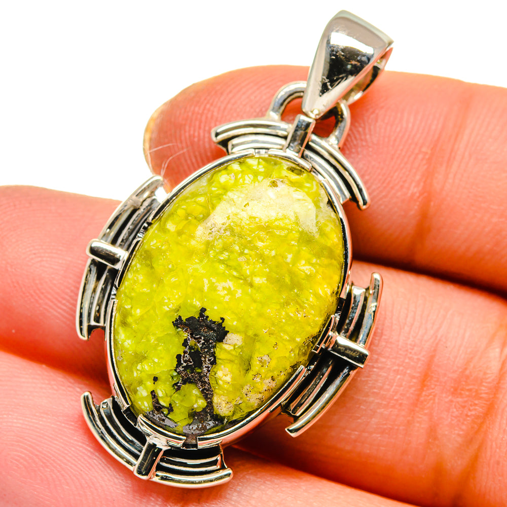 African Green Opal Pendants handcrafted by Anasilvercos - PD17797