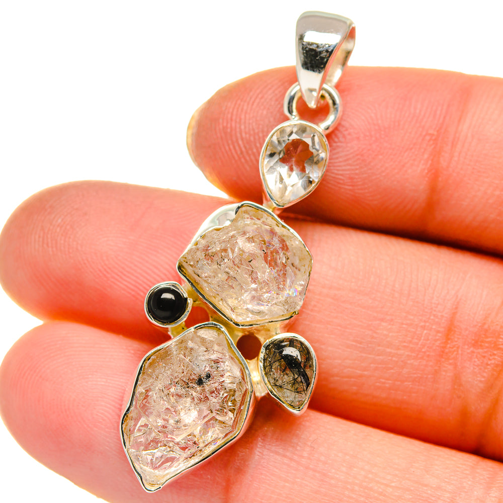 Herkimer Diamond Pendants handcrafted by Anasilvercos - PD17806
