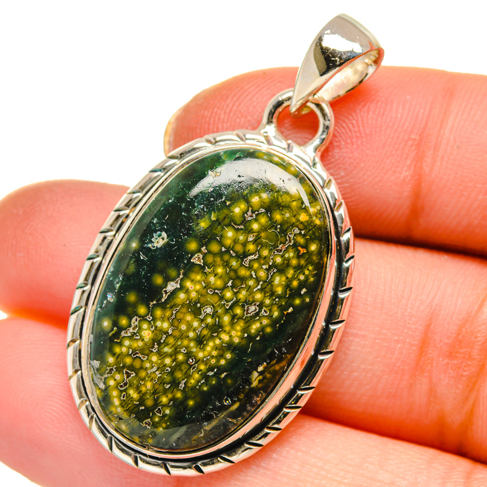 Ocean Jasper Pendants handcrafted by Anasilvercos - PD17816