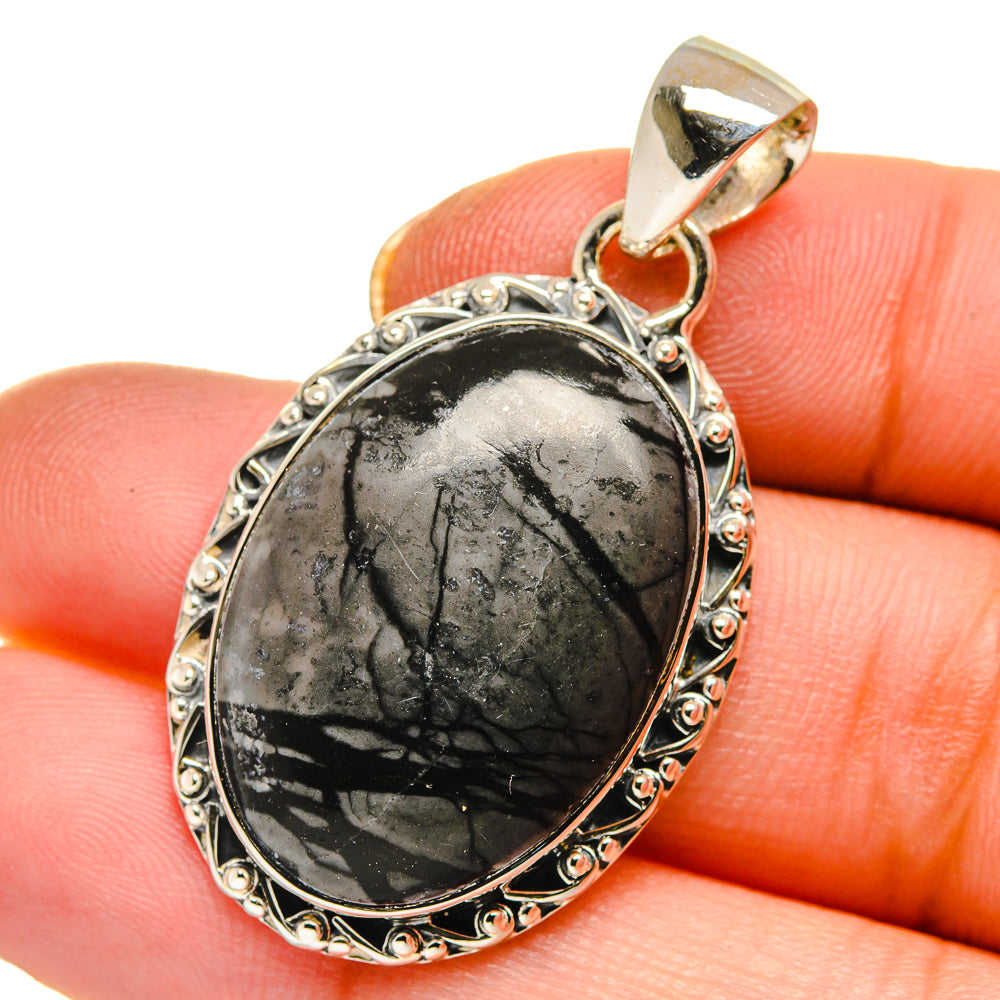 Picasso Jasper Pendants handcrafted by Anasilvercos - PD17818