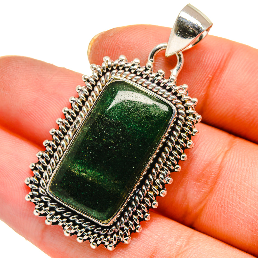 Green Aventurine Pendants handcrafted by Anasilvercos - PD17830