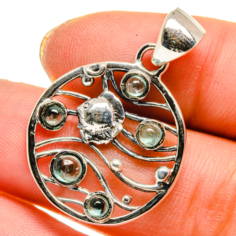 Aquamarine Pendants handcrafted by Anasilvercos - PD17833