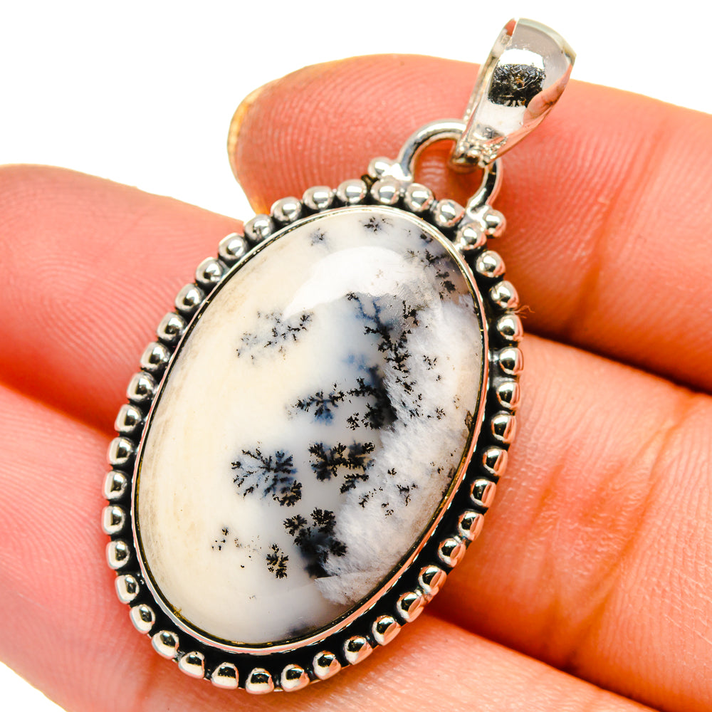 Dendritic Opal Pendants handcrafted by Anasilvercos - PD17836