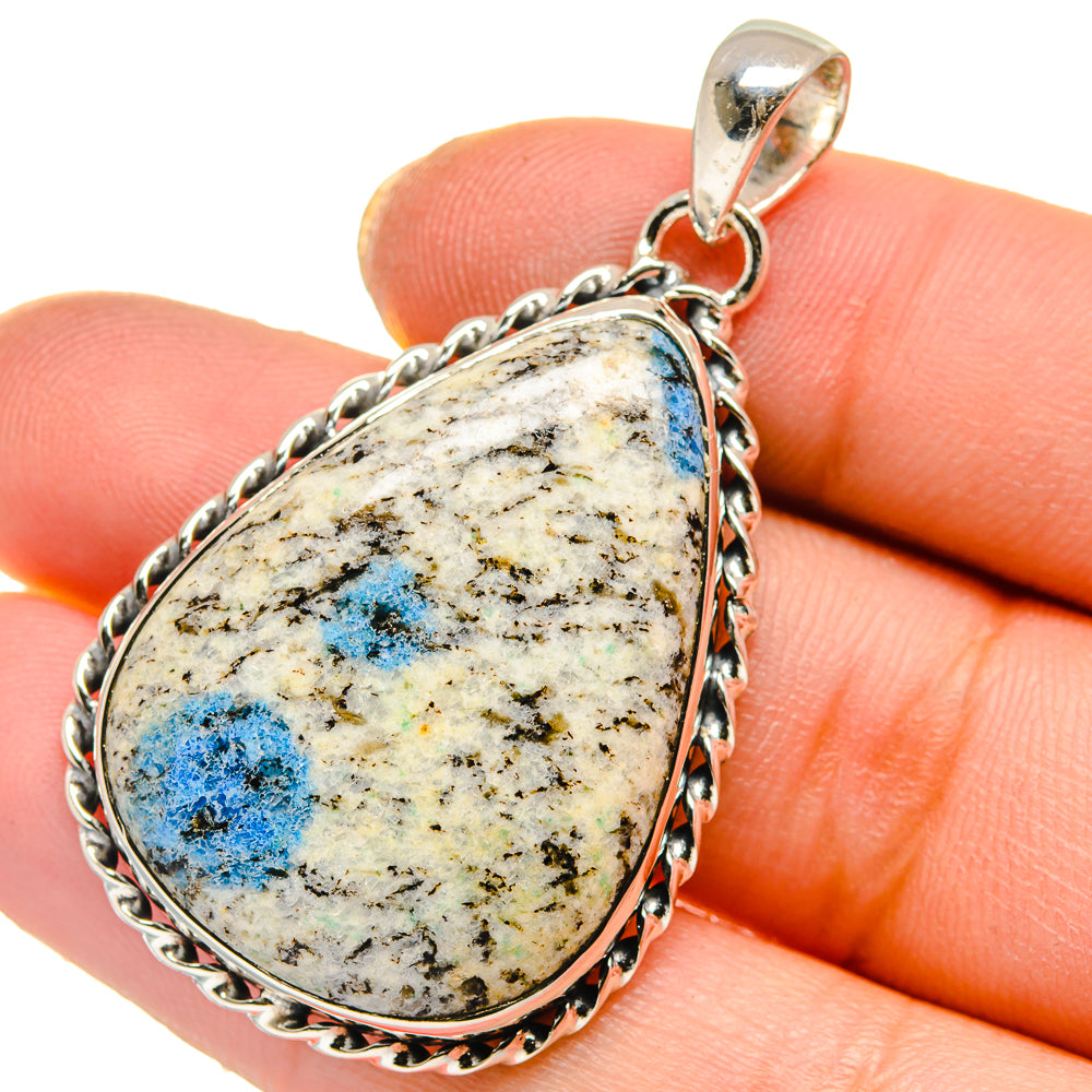K2 Blue Azurite Pendants handcrafted by Anasilvercos - PD17841
