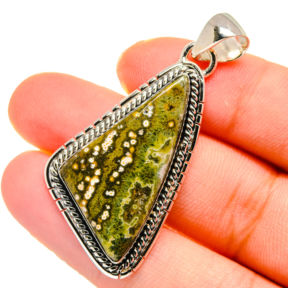 Ocean Jasper Pendants handcrafted by Anasilvercos - PD17842