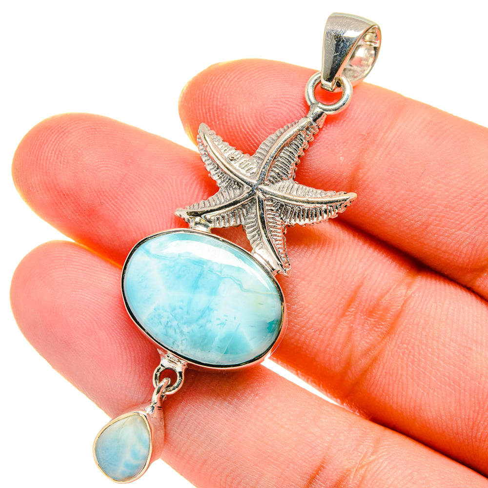 Larimar Pendants handcrafted by Anasilvercos - PD17844