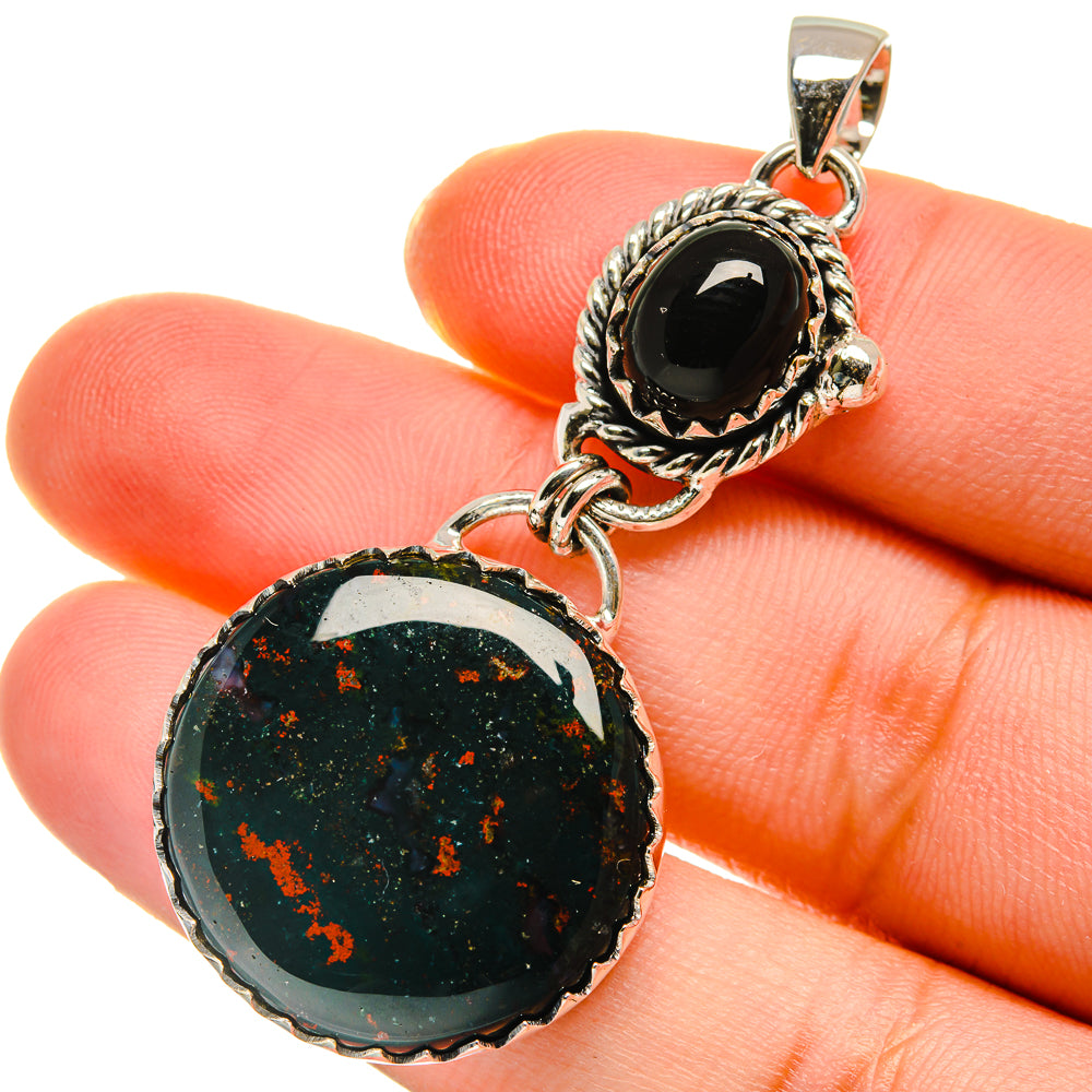 Bloodstone Pendants handcrafted by Anasilvercos - PD17848
